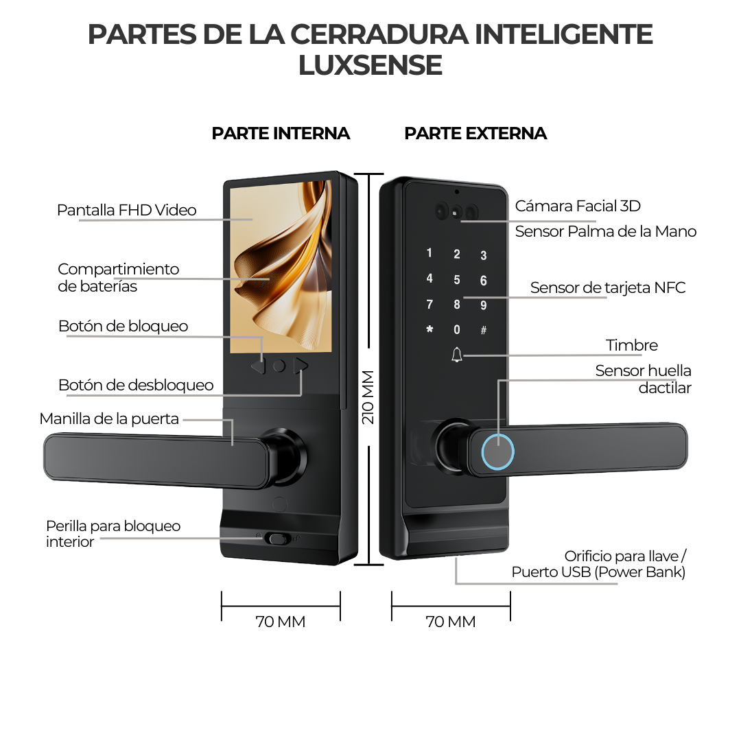 Cerradura Inteligente LUXSENSE