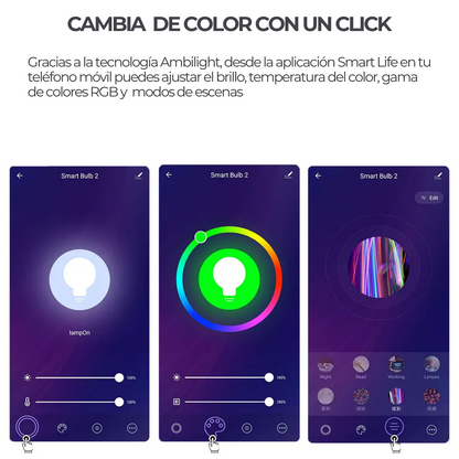 Bombillo LED RGB Inteligente