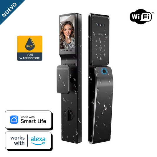 Cerradura Inteligente NEXPROX - Exteriores-Alexa-Rostro-Palma