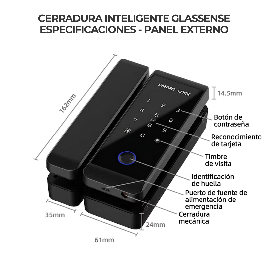 Cerradura Inteligente GLASSENSE