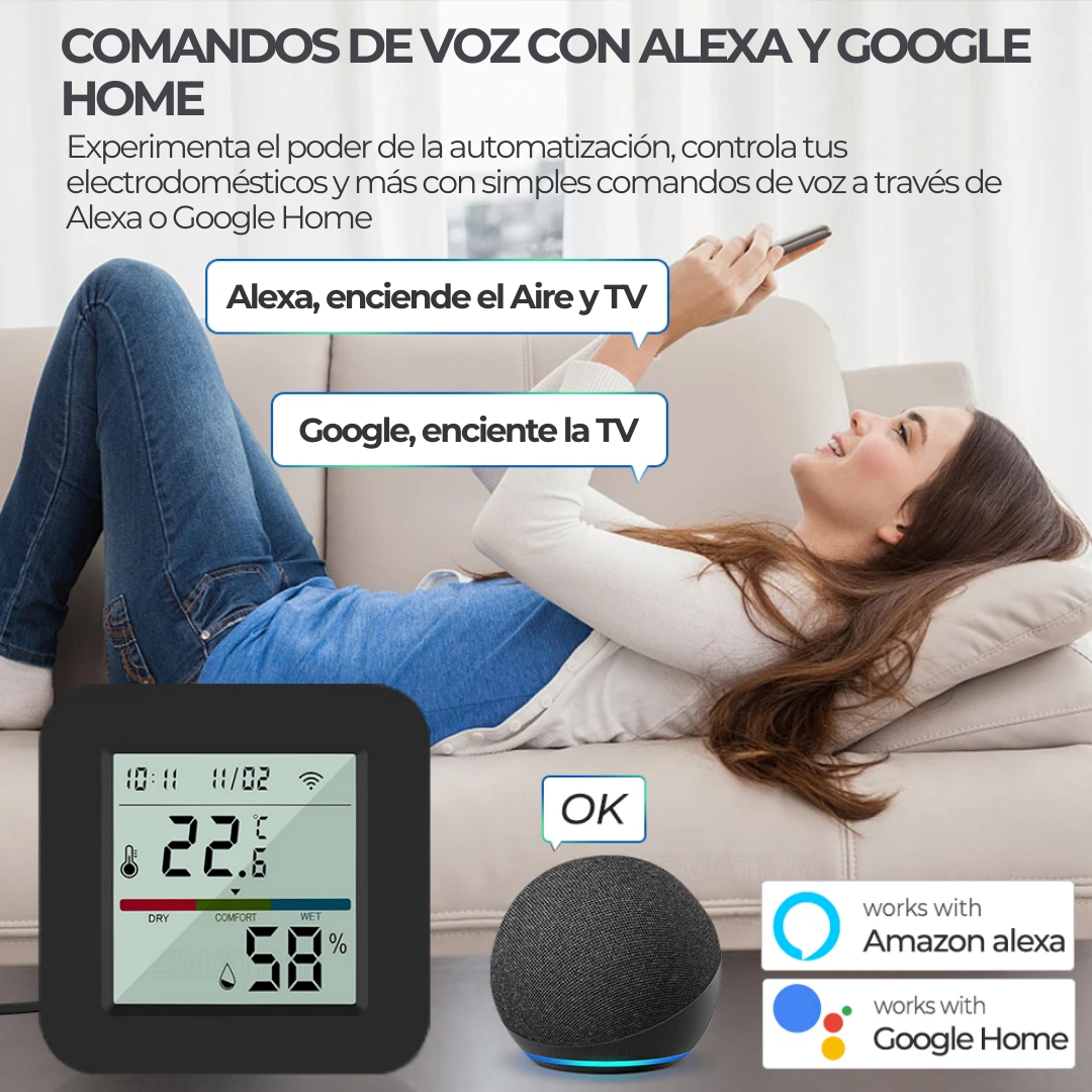 Control Inteligente PRO IR + Sensor Temperatura y Humedad