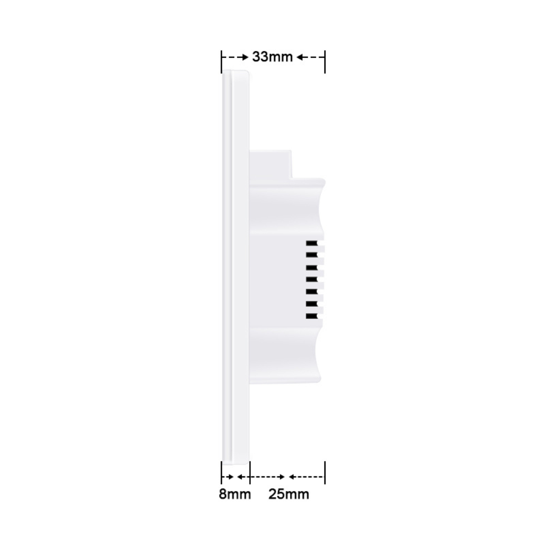 Interruptor de Luz Inteligente - 6 Botones WiFi + Bluetooth - Negro
