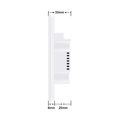 Interruptor de Luz Inteligente - 6 Botones WiFi + Bluetooth - Negro