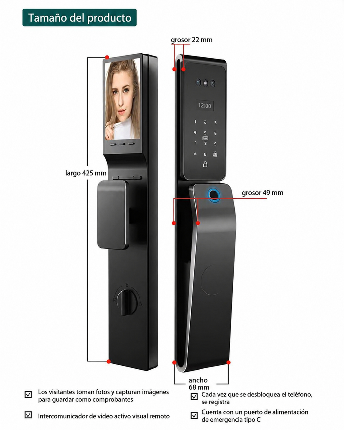 Cerradura Inteligente NEXPROX - Exteriores-Alexa-Rostro-Palma