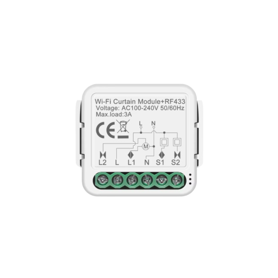 Módulo Inteligente WiFi+RF433 para Cortinas