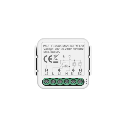 Módulo Inteligente WiFi+RF433 para Cortinas