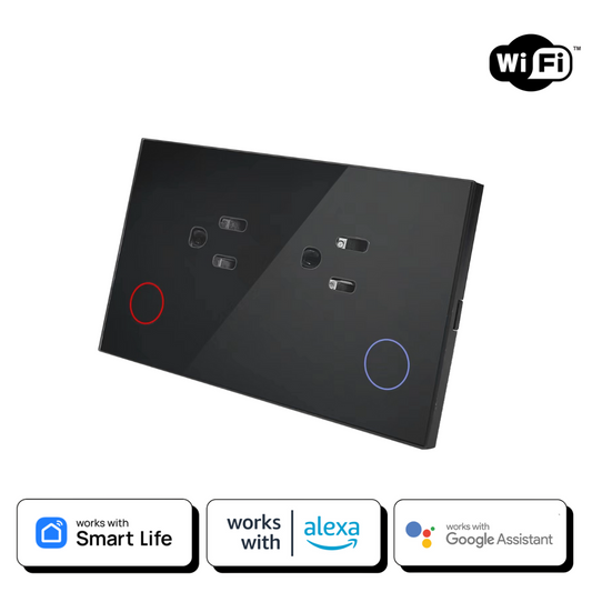 Tomacorriente Inteligente Empotrable Premium - Negro
