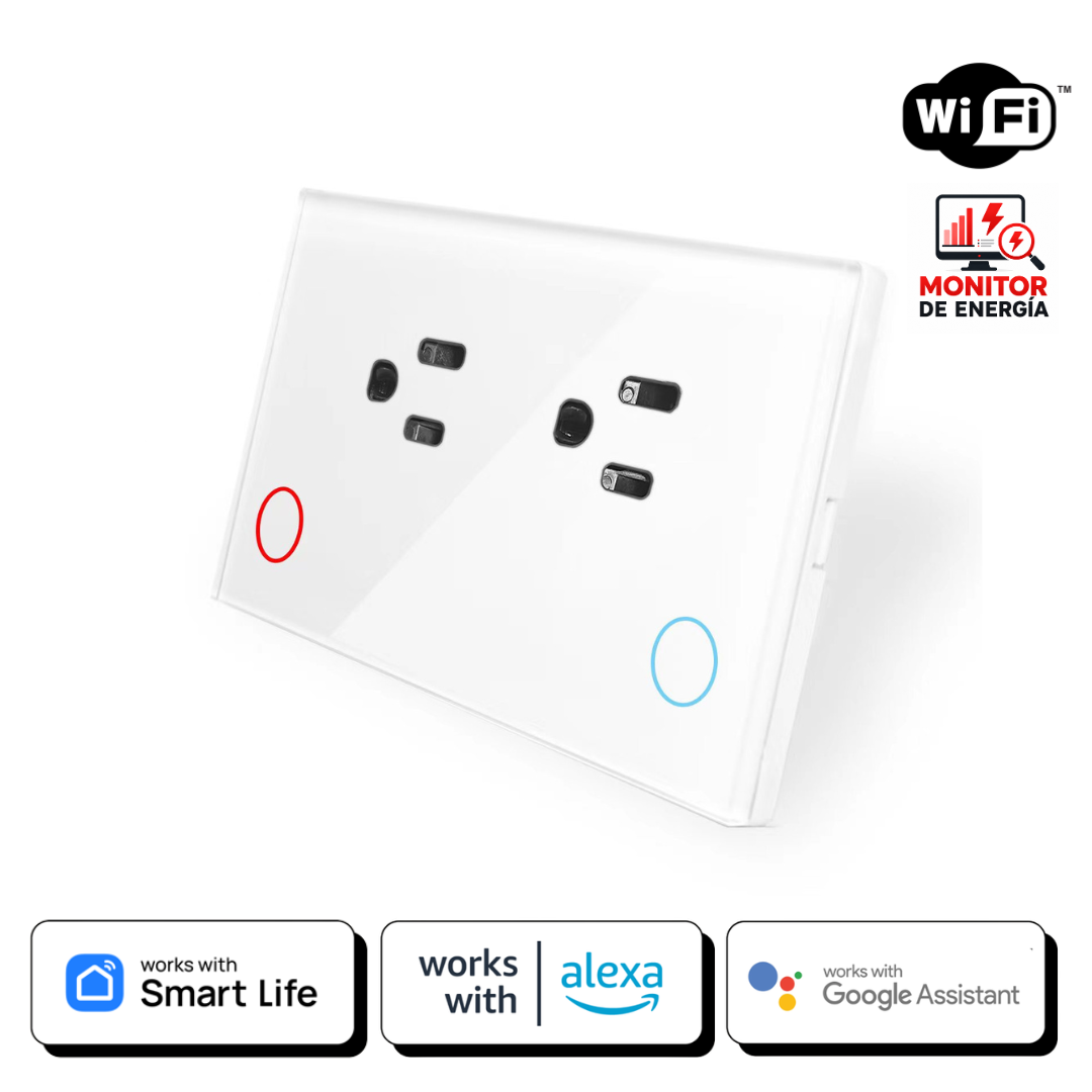Tomacorriente Inteligente Empotrable Premium - Blanco