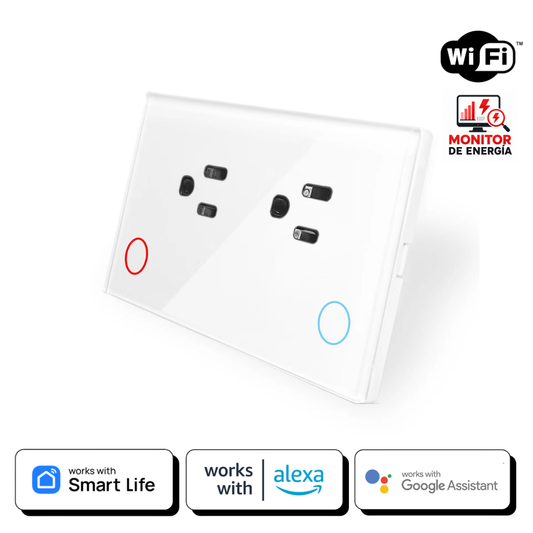 Tomacorriente Inteligente Empotrable Premium - Blanco