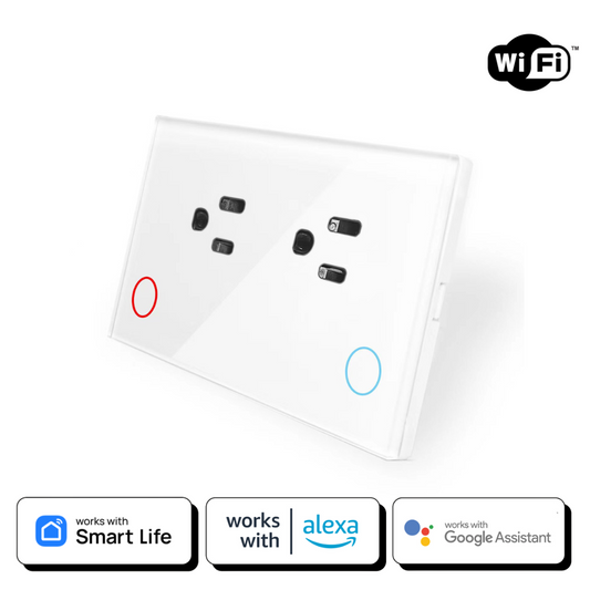 Tomacorriente Inteligente Empotrable Premium - Blanco