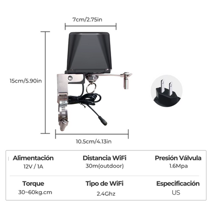 Válvula Inteligente Agua y Gas